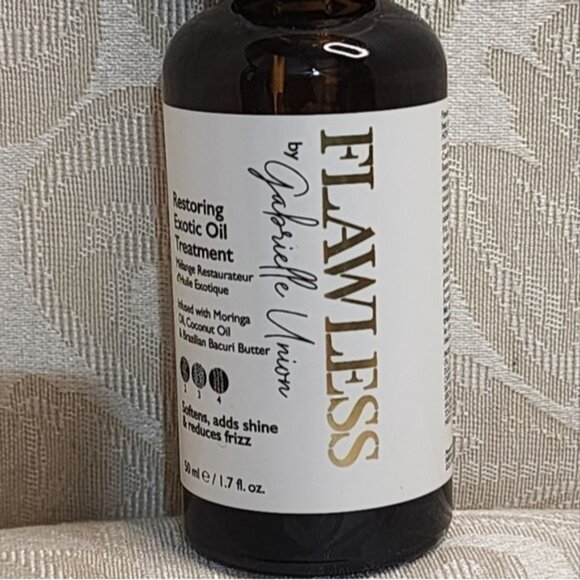 Flawless by Gabrielle Union Restoring Exotic Curly Hair Oil Treatment 1.7 Oz,NEW - Picture 3 of 6